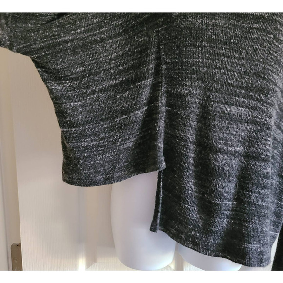 LNA Revolve Heather Gray Uneven Asymmetrical Hem Knit Top Women's Size XS - Picture 5 of 12